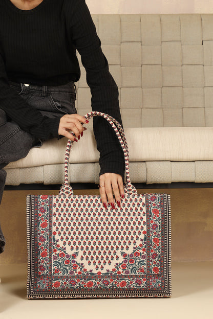 Premium Handcrafted Canvas Printed Tote Bag (SOTWB008)