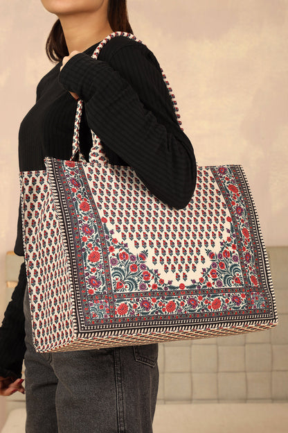 Premium Handcrafted Canvas Printed Tote Bag (SOTWB008)