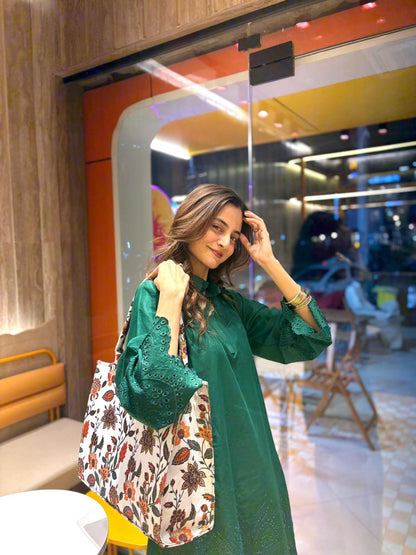 Premium Handcrafted Canvas Printed Tote Bag (SOTWB005)