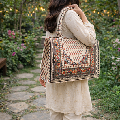 Premium Handcrafted Canvas Printed Tote Bag (SOTWB008)